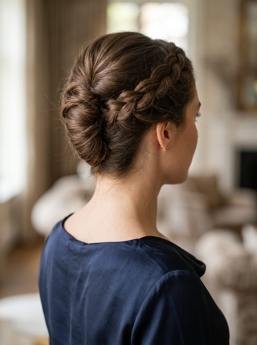Braided French Twist - Hochsteckfrisur für lange Haare